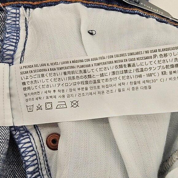 Abercrombie & Fitch A&F The 90's Slim Straight Ultra High Rise Jean Size 34/18 S - Picture 10 of 13